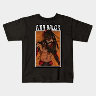 Vintage Wwe Finn Balor Kids T-Shirt